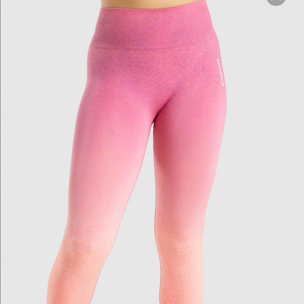 Gymshark Ombre Seamless Leggings Peach Coral